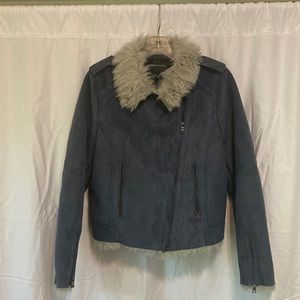 Moda international blue jacket, size m